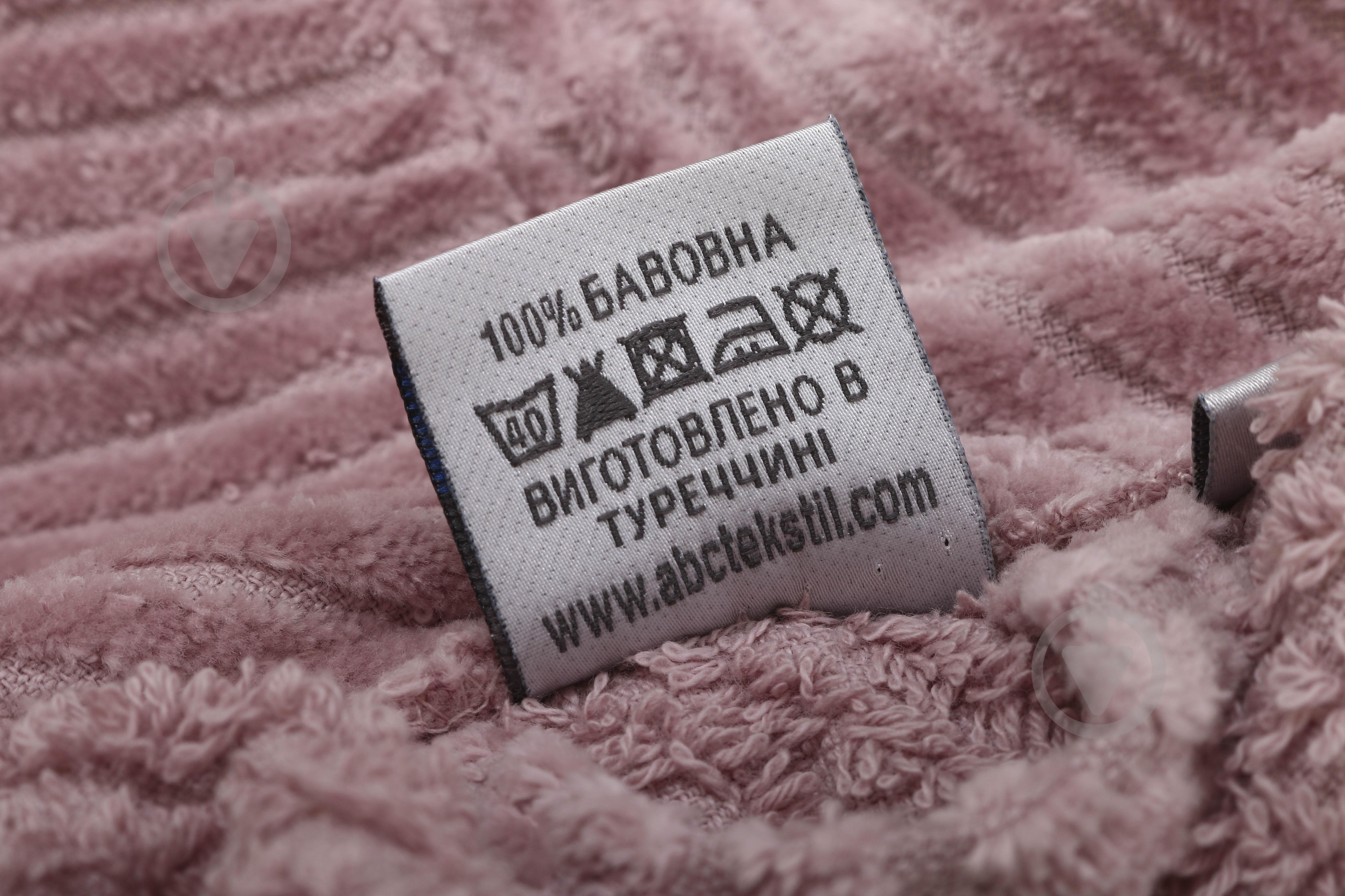 Набор полотенец ABC с халатом и домашней обувью р. M розовый - фото 14
