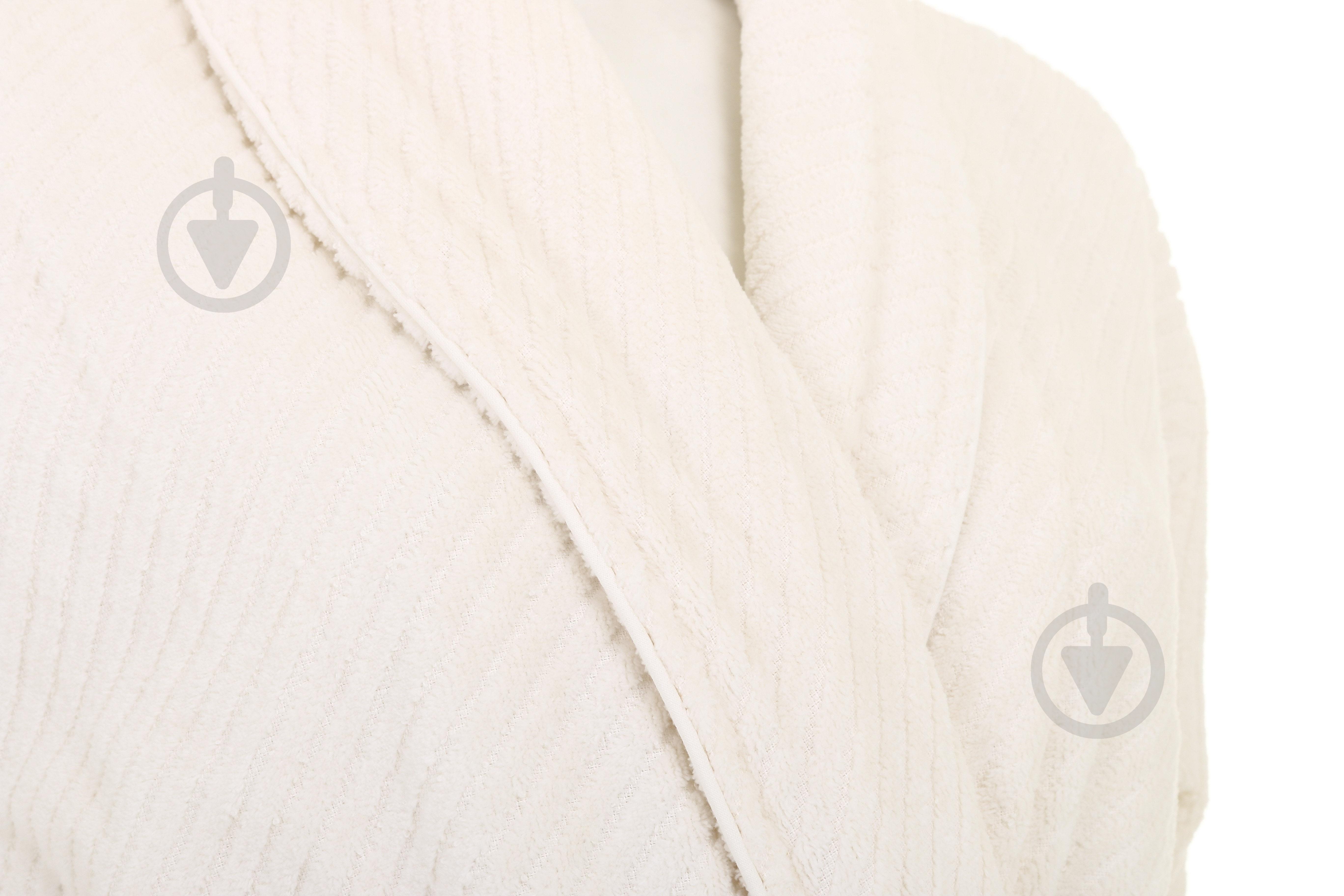 Набор полотенец ABC с халатом и домашней обувью р. M кремовый - фото 12 Набор полотенец ABC с халатом и домашней обувью р. M кремовый - фото 12