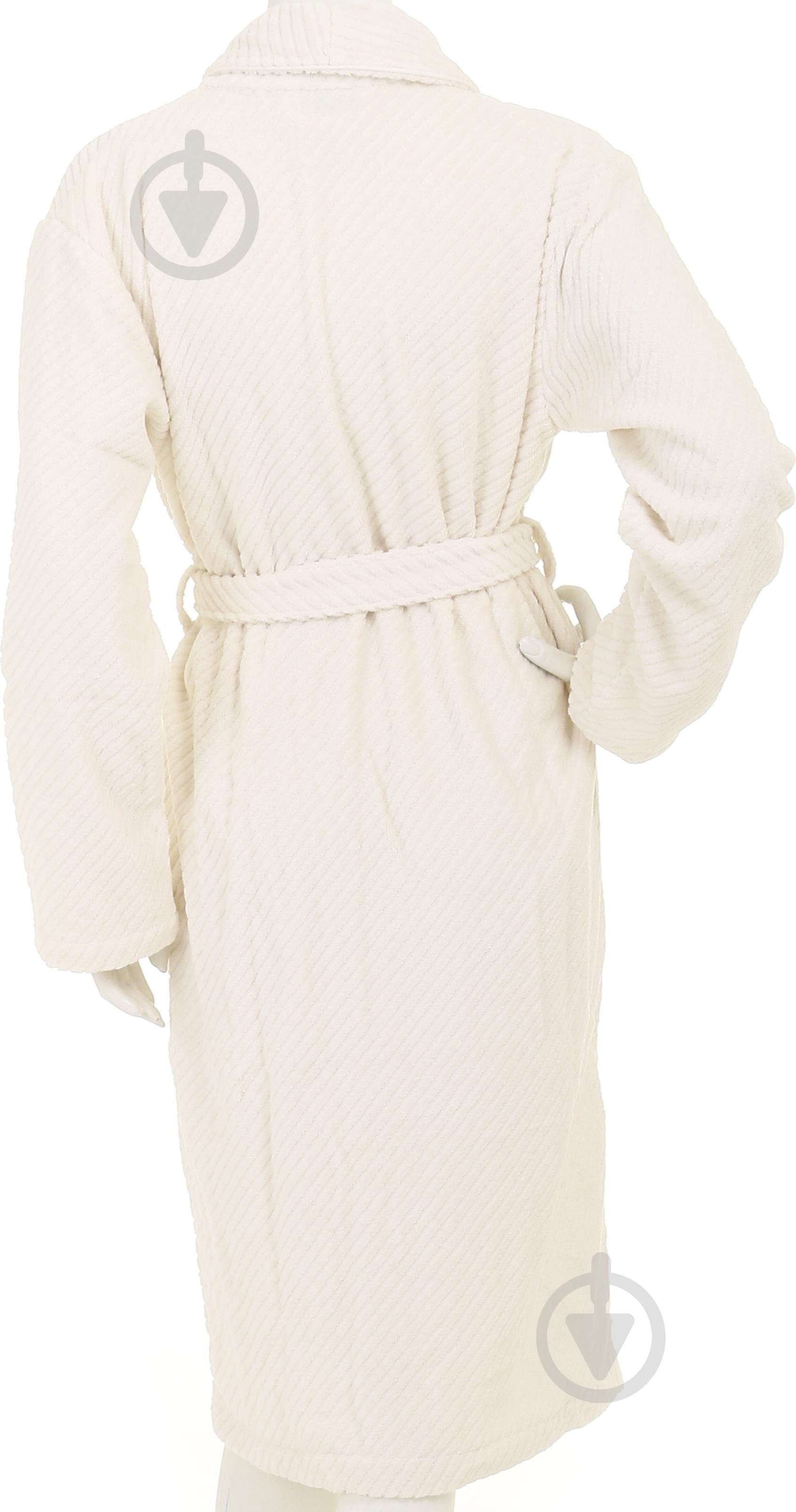 Набор полотенец ABC с халатом и домашней обувью р. M кремовый - фото 13 Набор полотенец ABC с халатом и домашней обувью р. M кремовый - фото 13