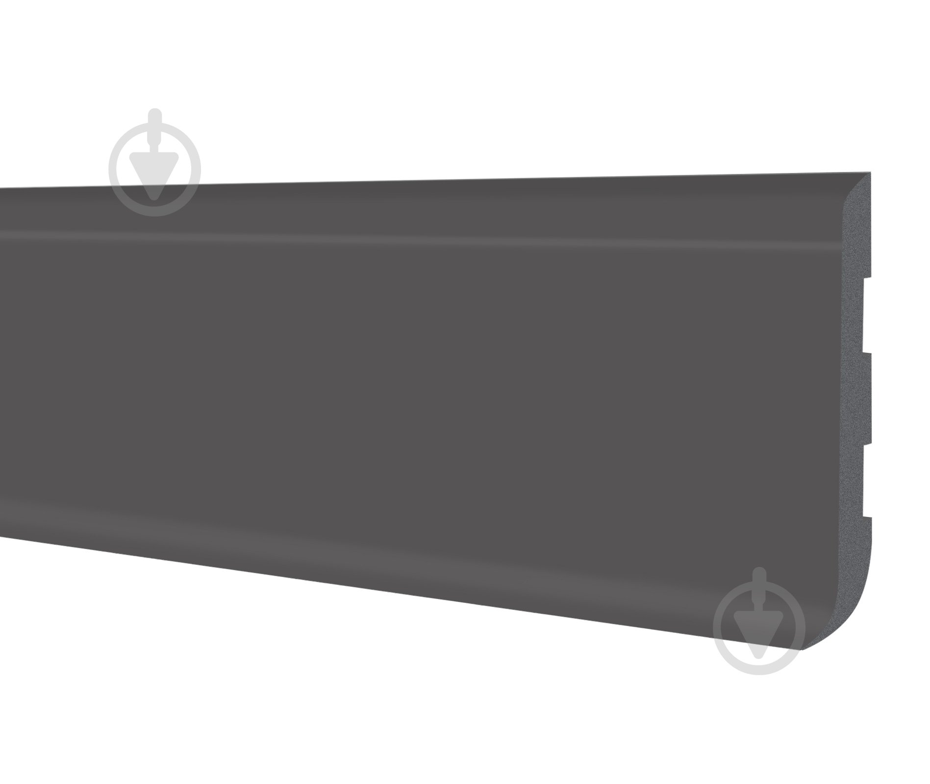 Плинтус FLOOR DECOR Slim турмалин 2500x80х7 мм - фото 1