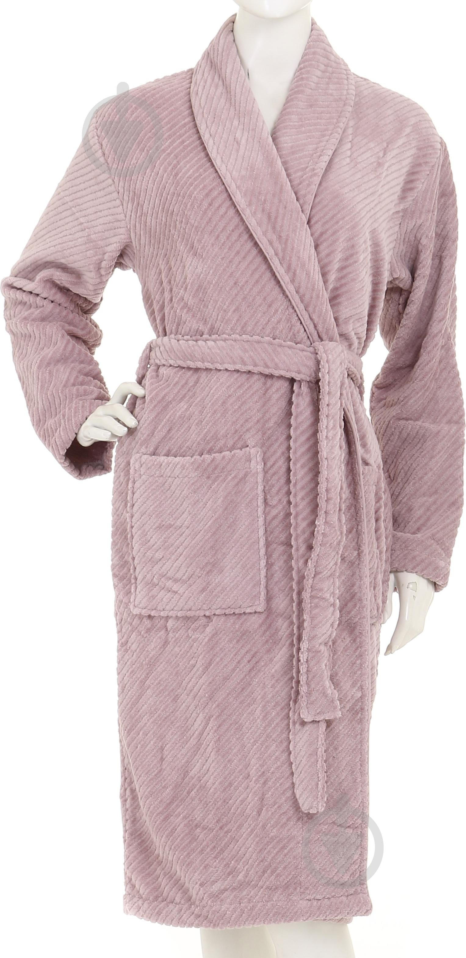 Набор полотенец ABC с халатом и домашней обувью р. L розовый - фото 3 Набор полотенец ABC с халатом и домашней обувью р. L розовый - фото 3