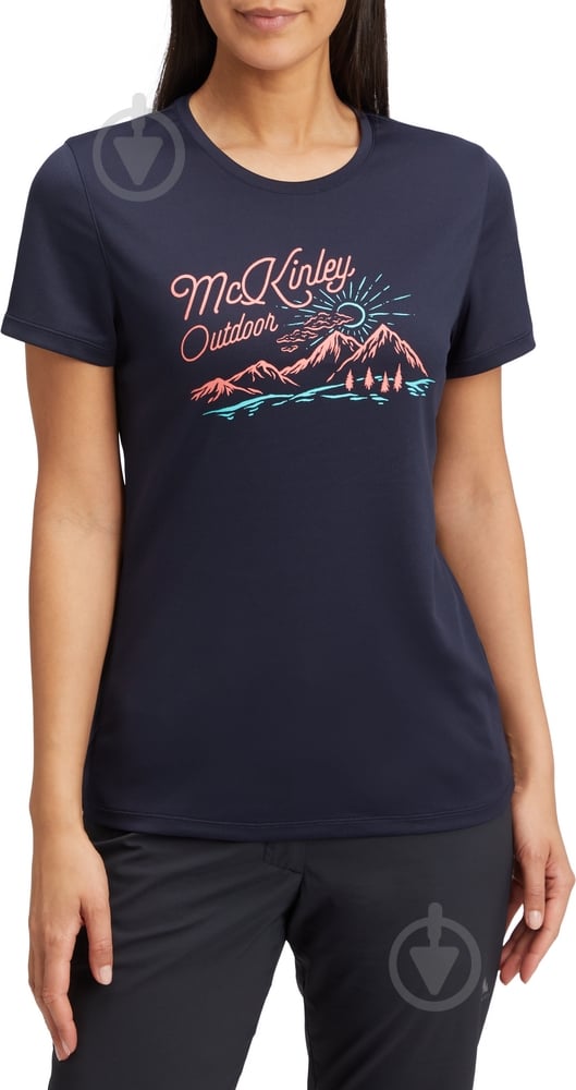 Футболка McKinley Fabi II W 430782-510 р.42 синий - фото 1 Футболка McKinley Fabi II W 430782-510 р.42 синий - фото 1