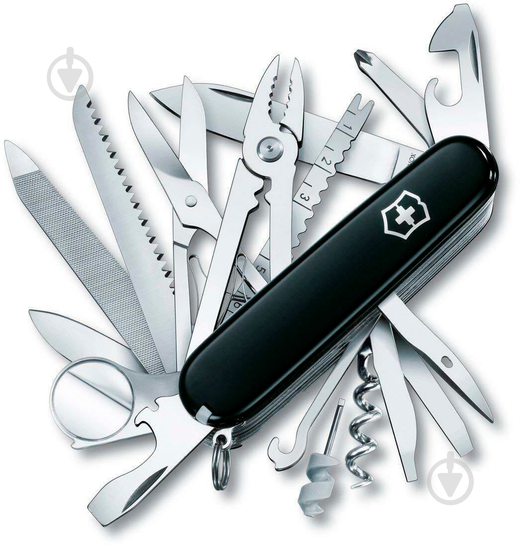 Нож швейцарский Victorinox SwissChamp Black 1.6795.3 (33 инстр) - фото 1