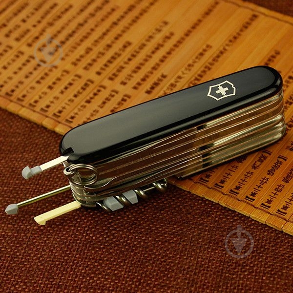 Нож швейцарский Victorinox SwissChamp Black 1.6795.3 (33 инстр) - фото 8