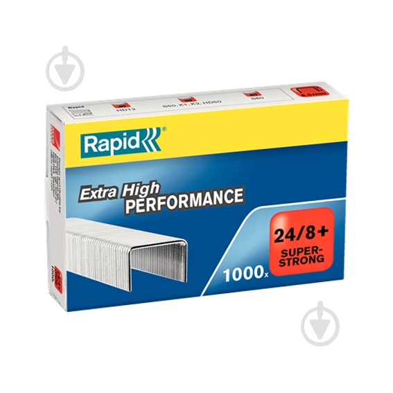Скобы 24/8+ Super Strong 1000 шт. Rapid - фото 1 Скобы 24/8+ Super Strong 1000 шт. Rapid - фото 1