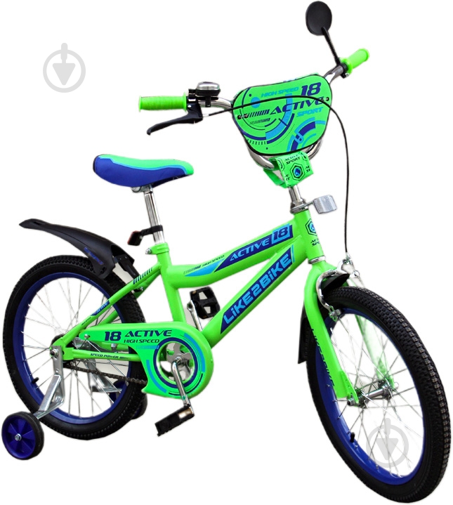 Велосипед детский Like2bike Active 18'' салатовый 191827 - фото 1 Велосипед детский Like2bike Active 18'' салатовый 191827 - фото 1