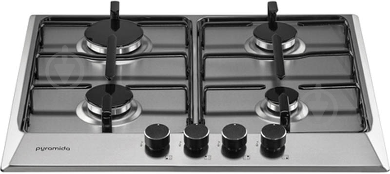 Варочная поверхность газовая Pyramida PFX 644 S Inox - фото 2 Варочная поверхность газовая Pyramida PFX 644 S Inox - фото 2