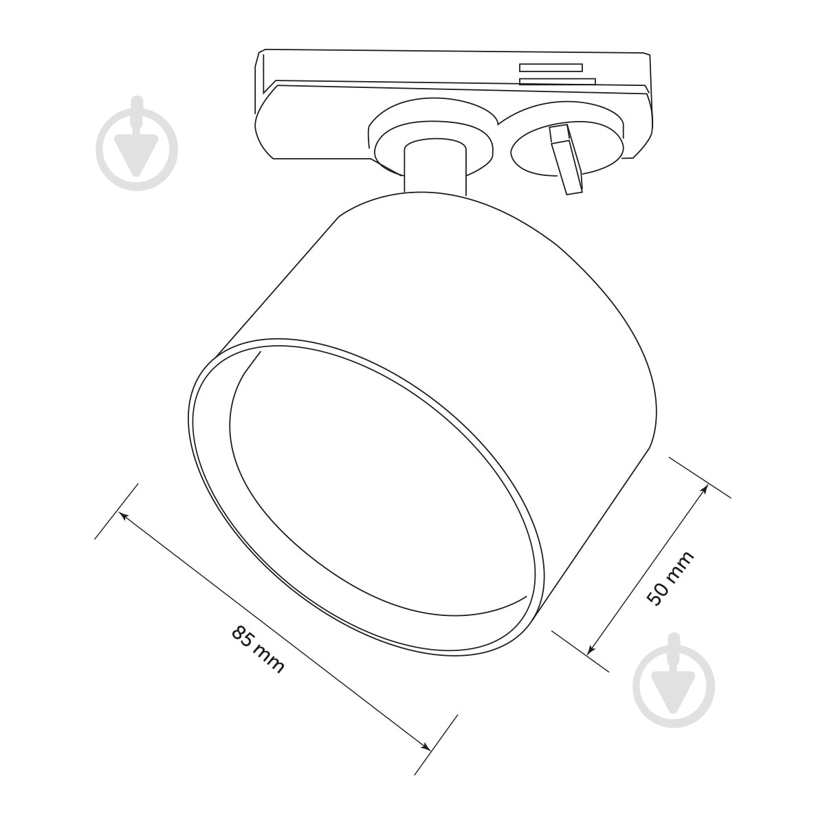 Трековый прожектор LIGHT SET STEP LSTR белый - фото 3