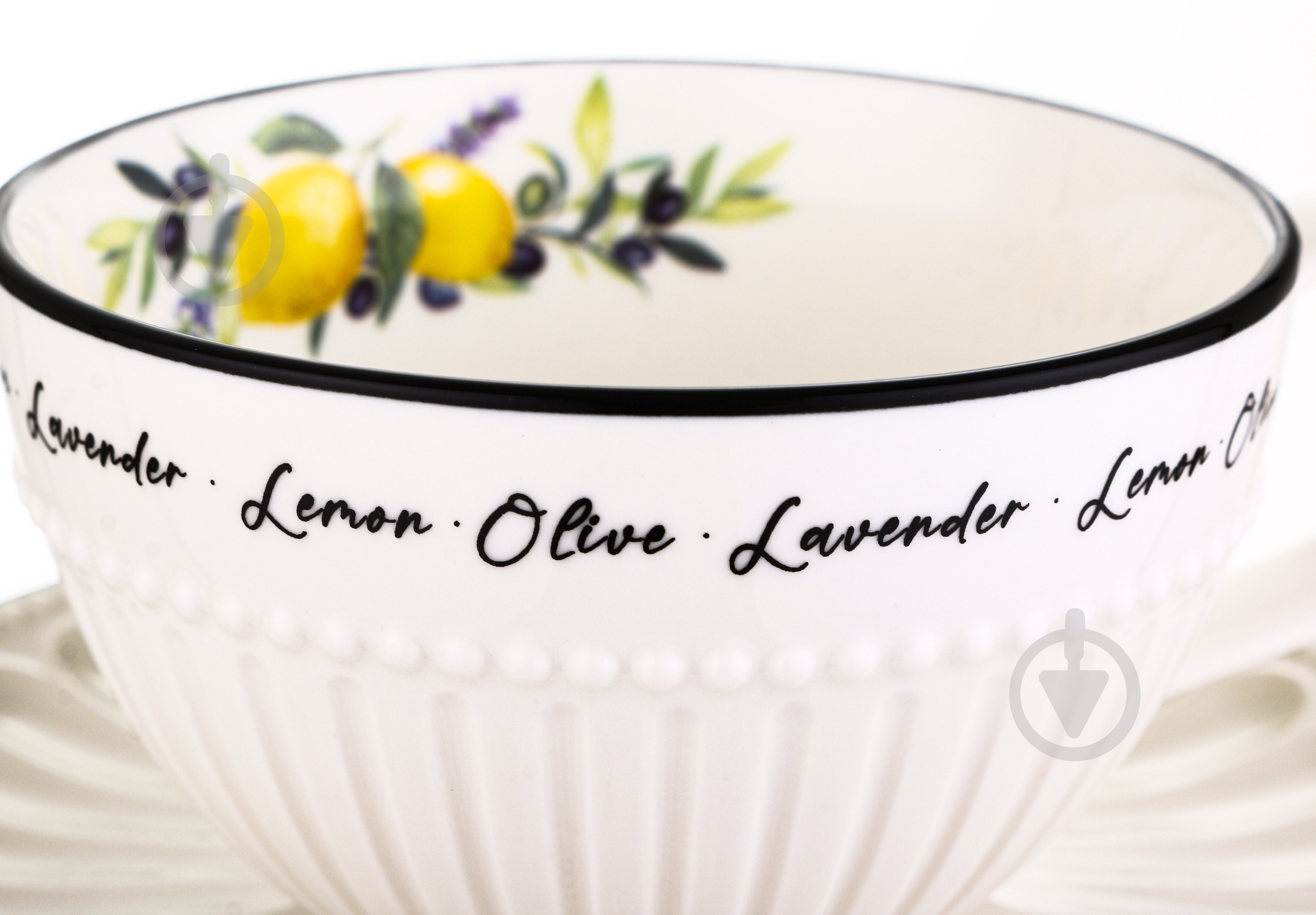 Чашка з блюдцем Fiora Lemons 250 мл - фото 4