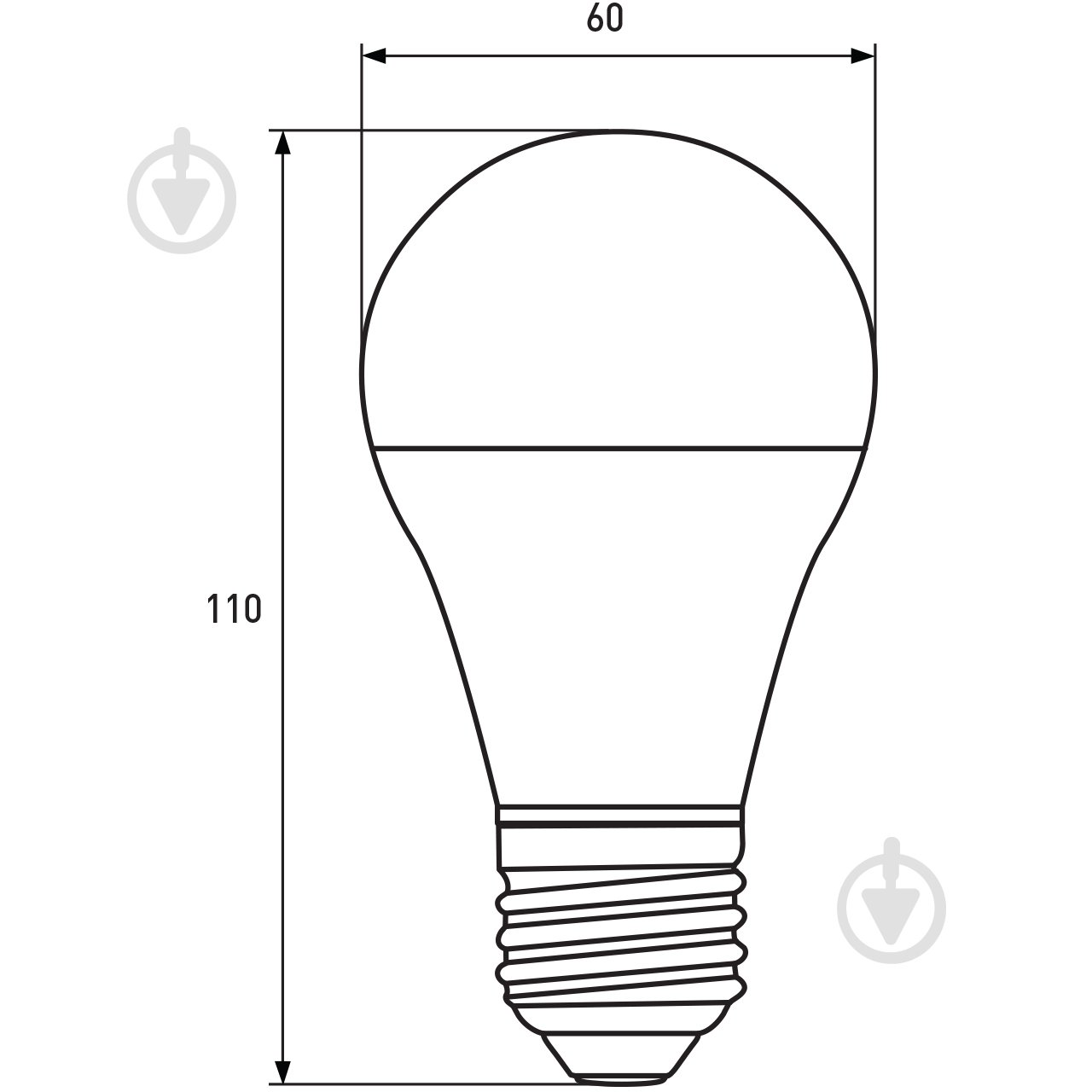 Лампа світлодіодна Eurolamp 3 шт./уп. 12 Вт A60 матова E27 220 В 4000 К MLP-LED-A60-12274(3) - фото 3