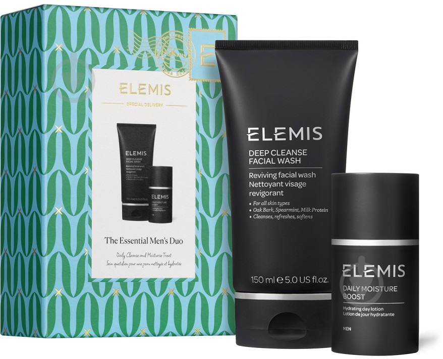 Набор подарочный ELEMIS Дуэт для мужчин для ежедневной очистки и увлажнения лица Elemis The Essential Men’s Duo (80211) - фото 1