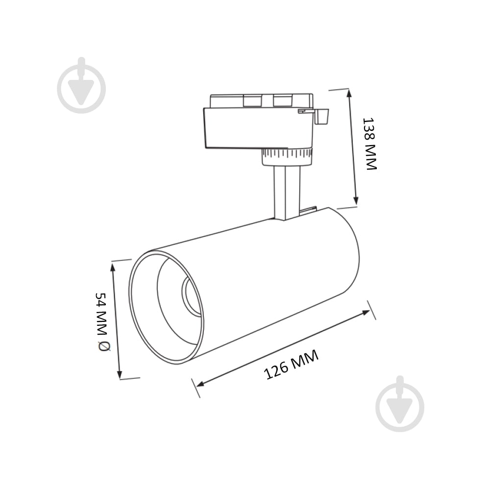 Трековий світильник HOROZ ELECTRIC BREMEN-10 3CCT 10 Вт 3000-4500-6000 К чорний 018-031-1010-020 - фото 2
