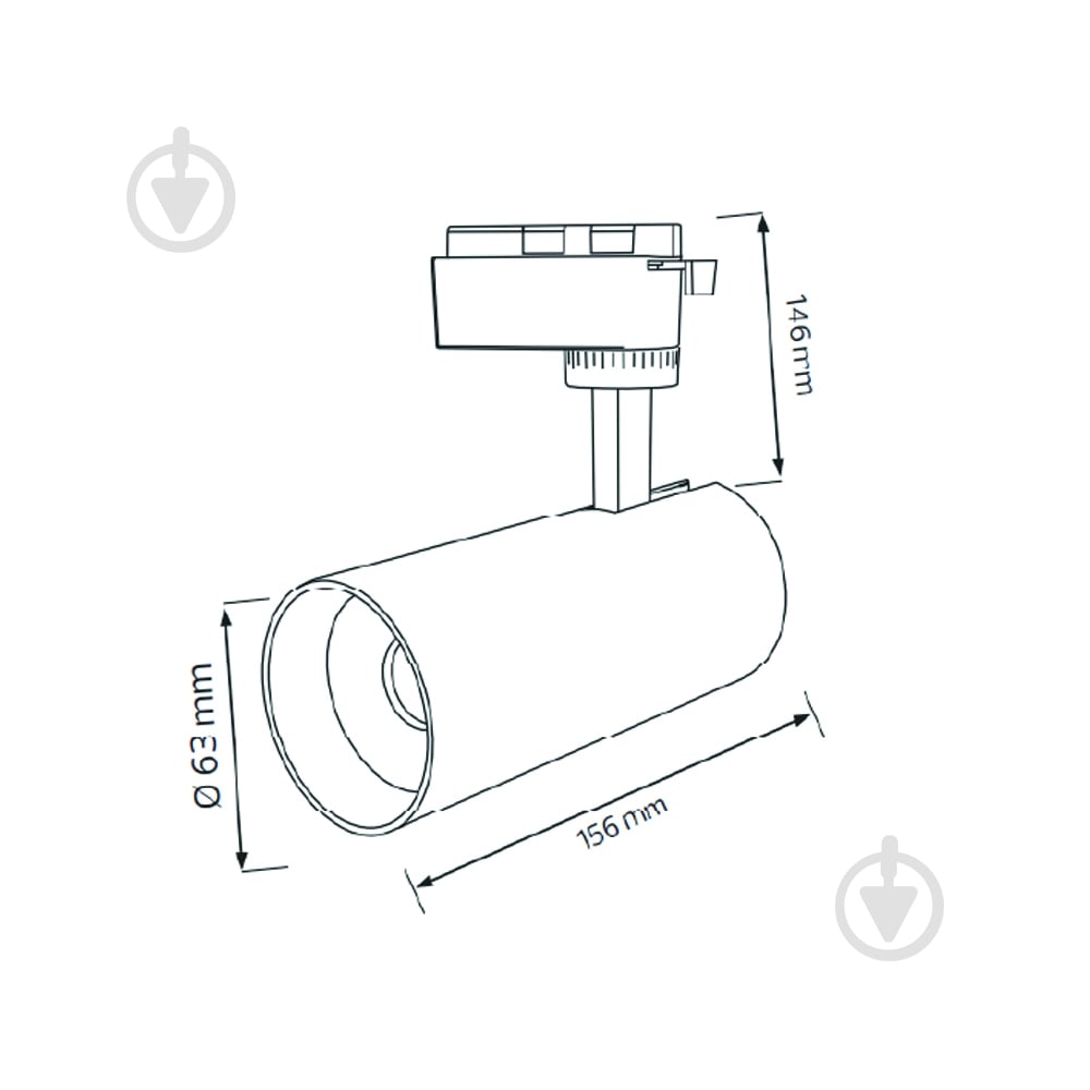 Трековий світильник HOROZ ELECTRIC BREMEN-20 3CCT 20 Вт 3000-4500-6000 К чорний 018-031-1020-020 - фото 2