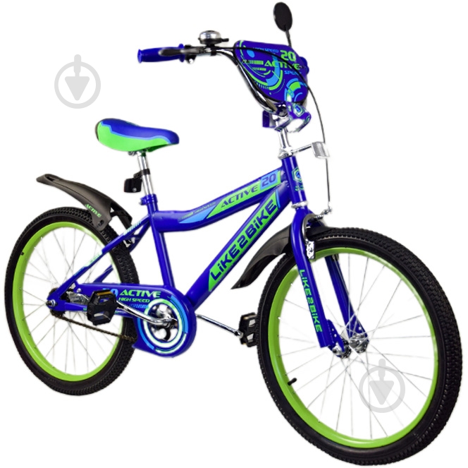 Велосипед детский Like2bike Active 20'' синий 192025 - фото 1 Велосипед детский Like2bike Active 20'' синий 192025 - фото 1