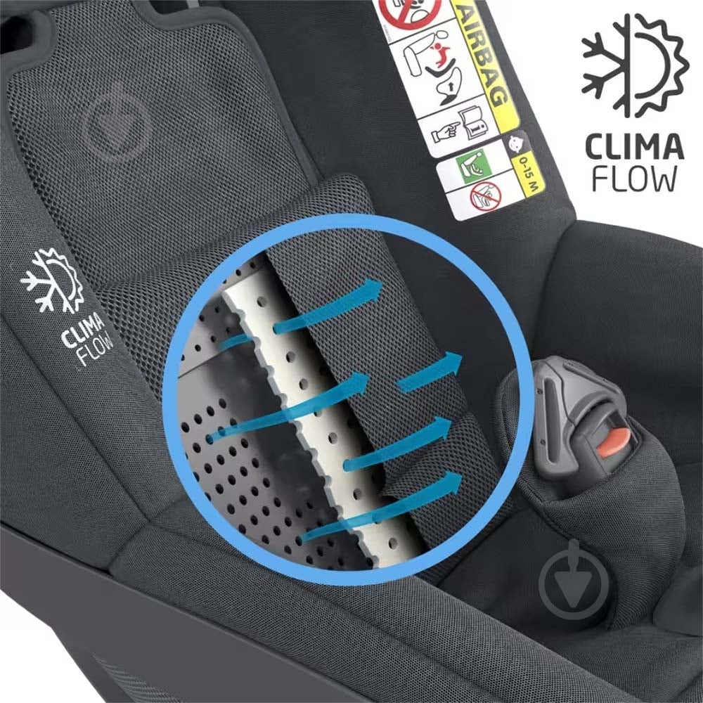 Автокресло Maxi-Cosi Pearl 360 2 Authentic без вкладыша графитовый 8045550111 - фото 7