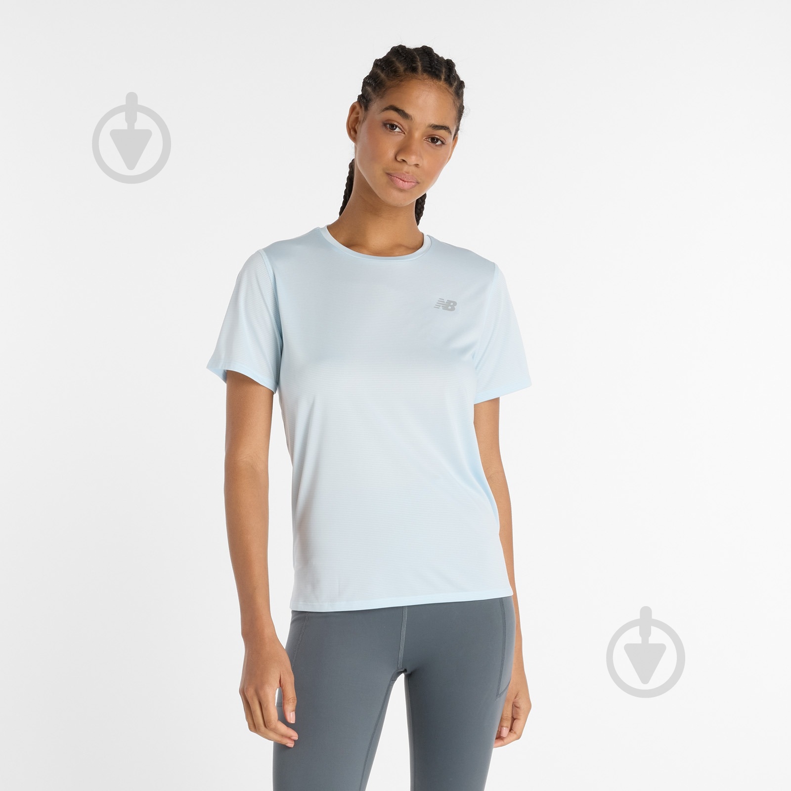 Футболка New Balance WT41222FRL р.XL синий - фото 1