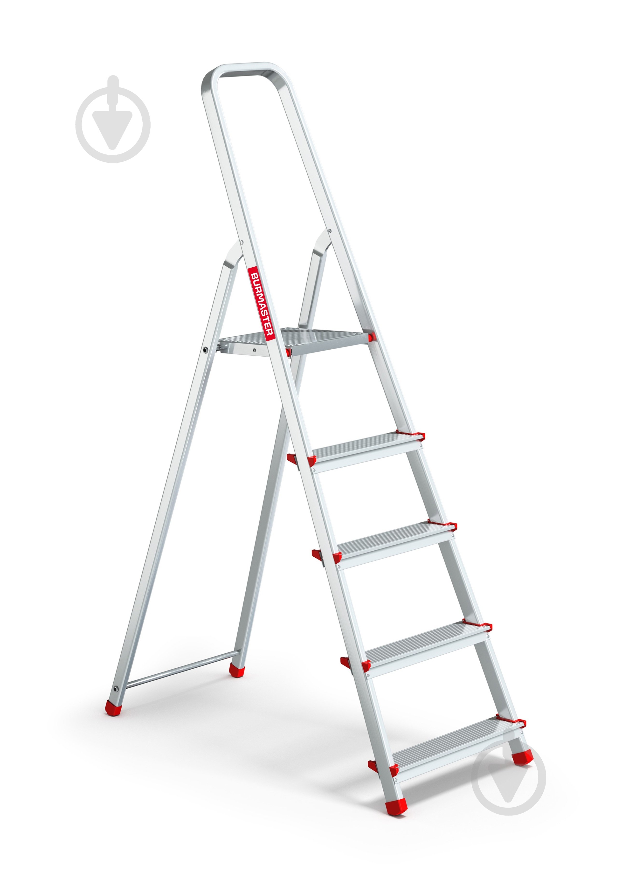 Лестница Burmaster алюминиевая 5 ступеней - фото 1