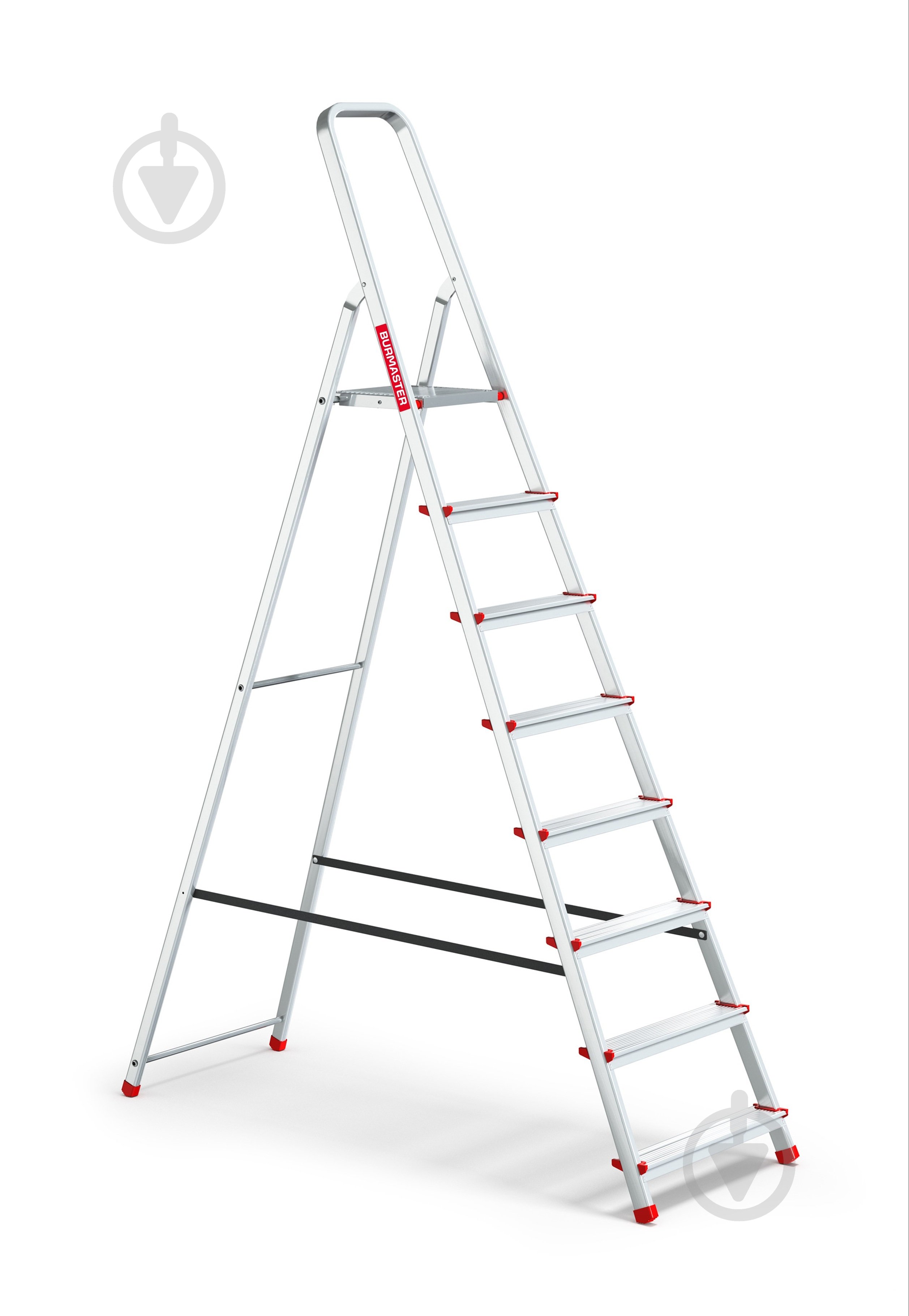 Лестница Burmaster алюминиевая 8 ступеней - фото 1