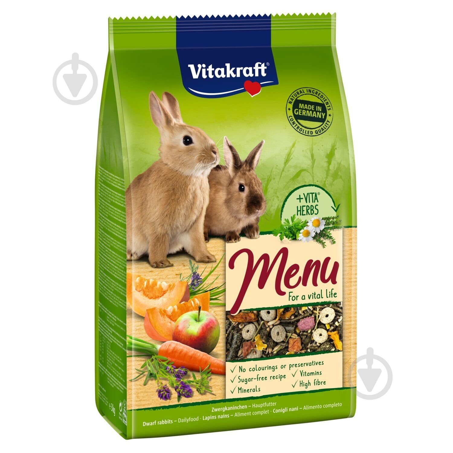 Корм Vitakraft Menu Vital 1 кг 29219 - фото 1 Корм Vitakraft Menu Vital 1 кг 29219 - фото 1