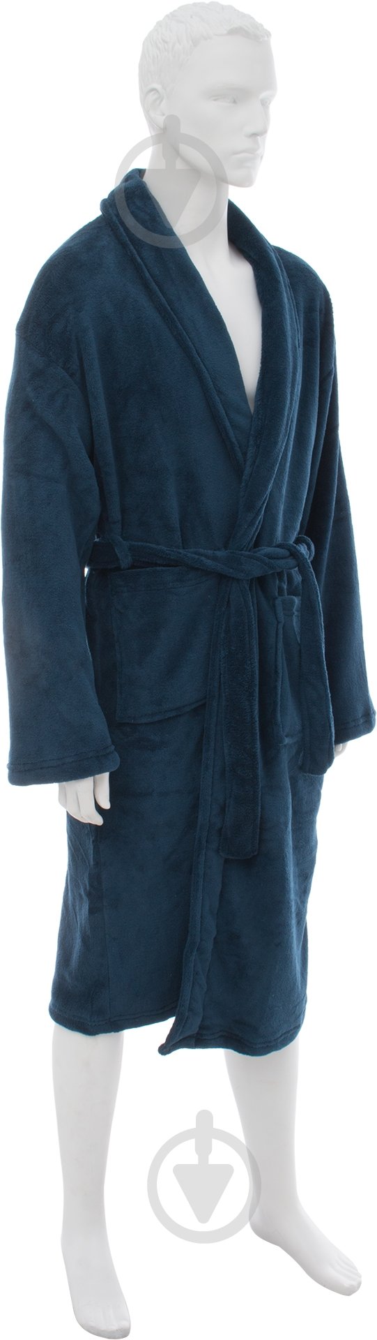 Халат мужской Solid р. M синий La Nuit - фото 2 Халат мужской Solid р. M синий La Nuit - фото 2