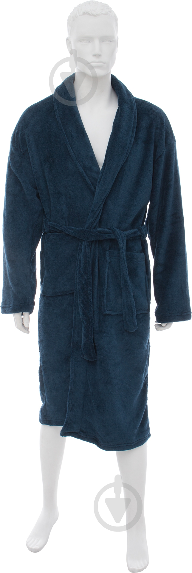 Халат мужской Solid р. M синий La Nuit - фото 1 Халат мужской Solid р. M синий La Nuit - фото 1