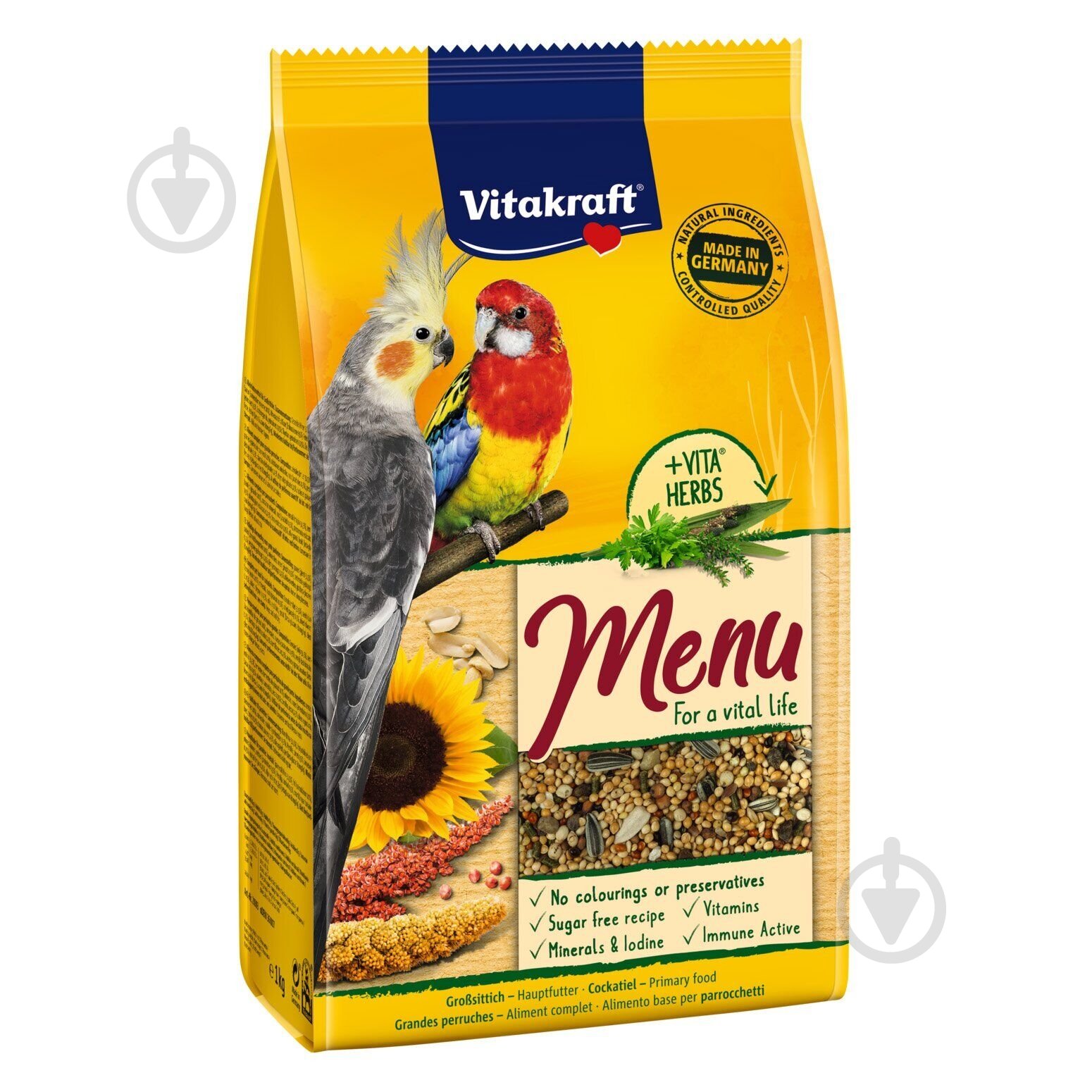 Корм Vitakraft Нимфа меню 1 кг - фото 1