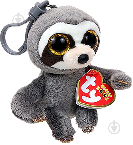 Іграшка-брелок TY Лінивець 12 см сірий 36559 - фото 3