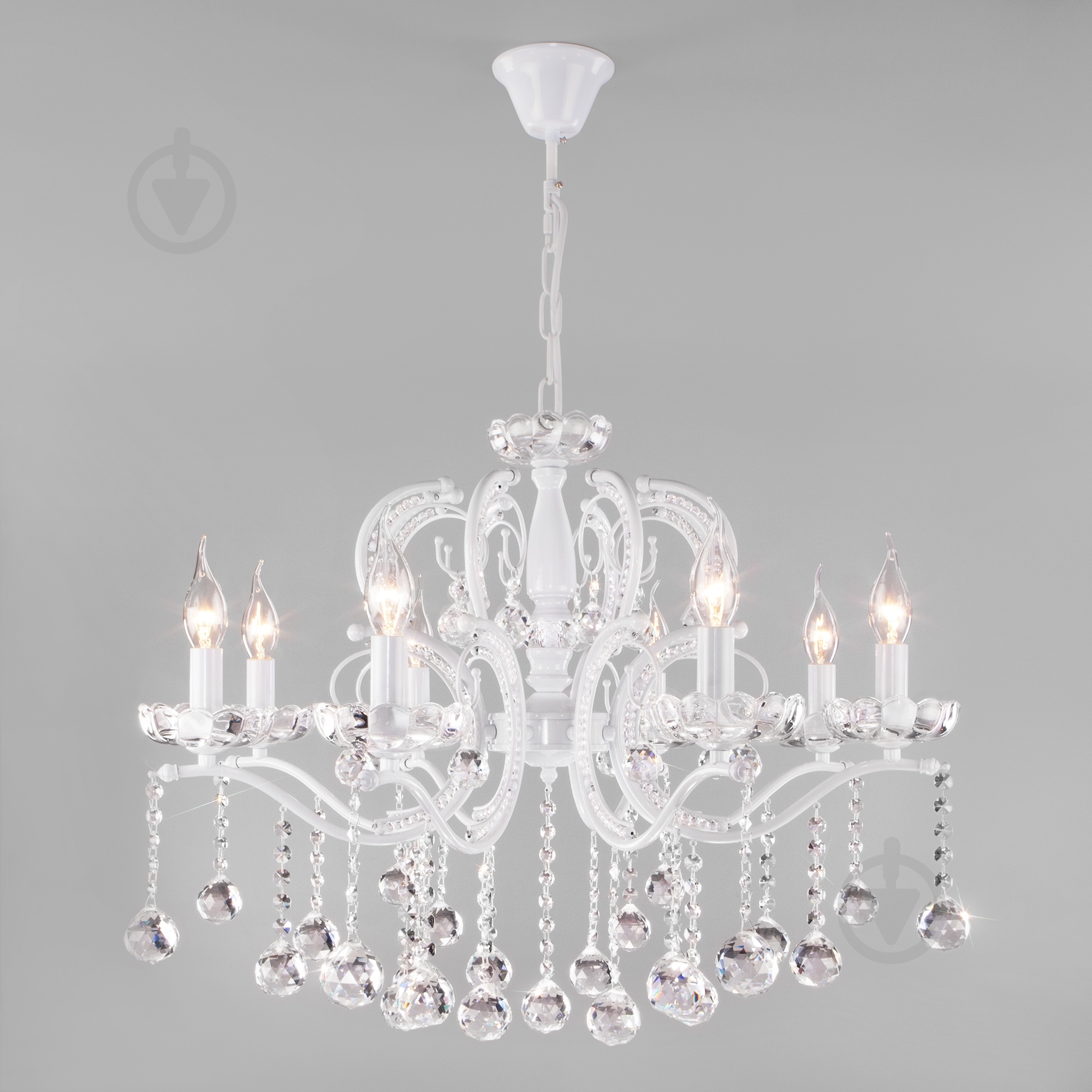 Люстра подвесная Strotskis Brezza 8x60 Вт E14 белый 10107/8 (білий) - фото 1