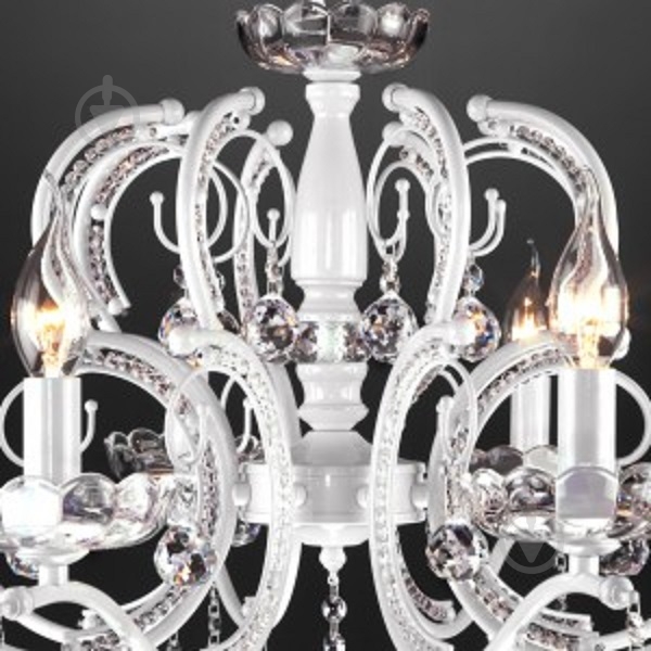 Люстра подвесная Strotskis Brezza 8x60 Вт E14 белый 10107/8 (білий) - фото 7