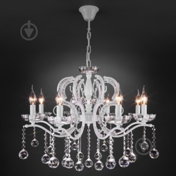 Люстра подвесная Strotskis Brezza 8x60 Вт E14 белый 10107/8 (білий) - фото 8