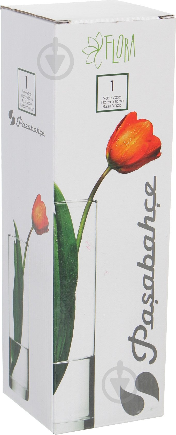 Ваза стеклянная прозрачная Flora 43767 Pasabahce - фото 2