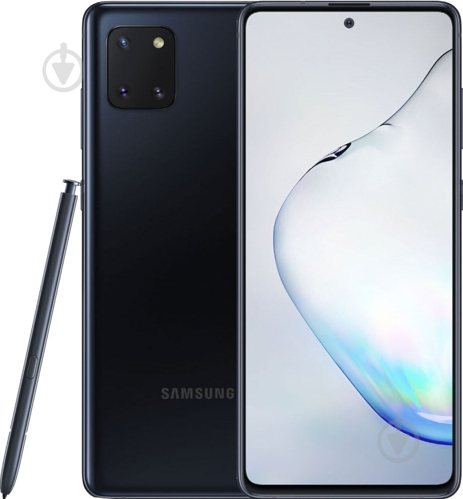 Смартфон Samsung Galaxy Note10 Lite 6/128GB black (SM-N770FZKDSEK) - фото 1 Смартфон Samsung Galaxy Note10 Lite 6/128GB black (SM-N770FZKDSEK) - фото 1