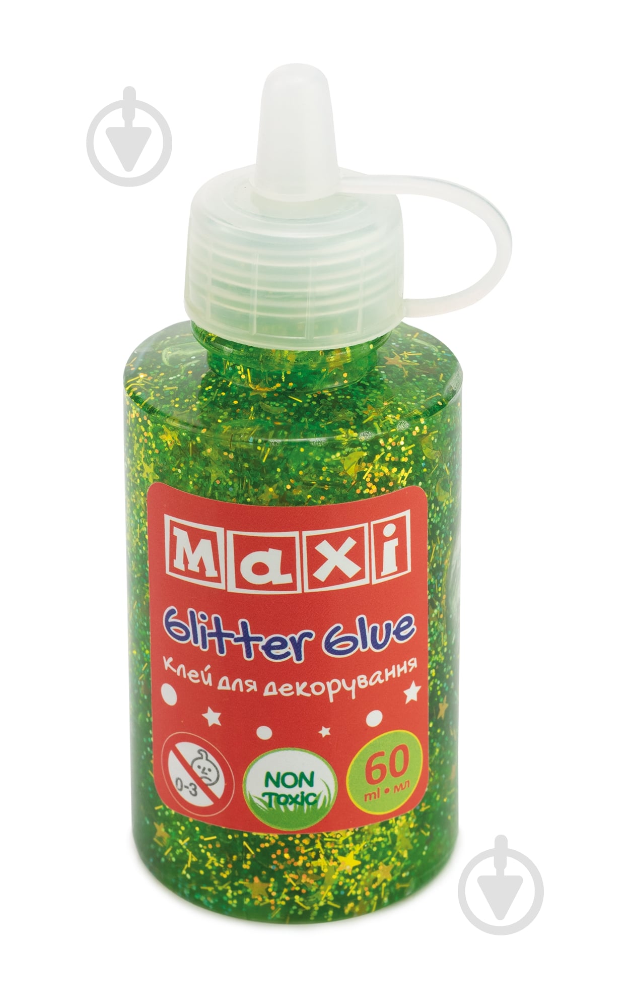 Клей для декорирования с конфетти Maxi, 60 мл, зеленый - фото 1