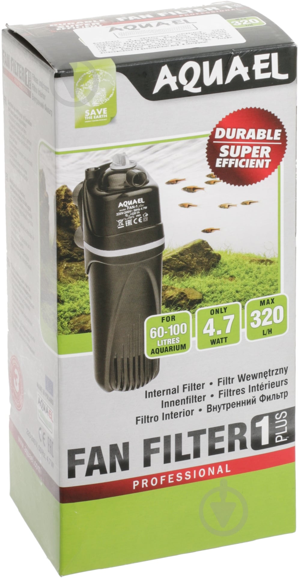 Фильтр внутренний AQUA EL FAN 1 Plus 60-100 л - фото 2