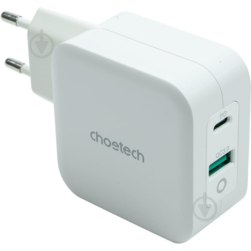 Зарядное устройство Choetech GaN USB Type-C, Type-A 65W, PD, QC - фото 1