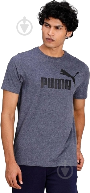 Футболка Puma ESS Heather Tee 58673606 р.M синій - фото 1
