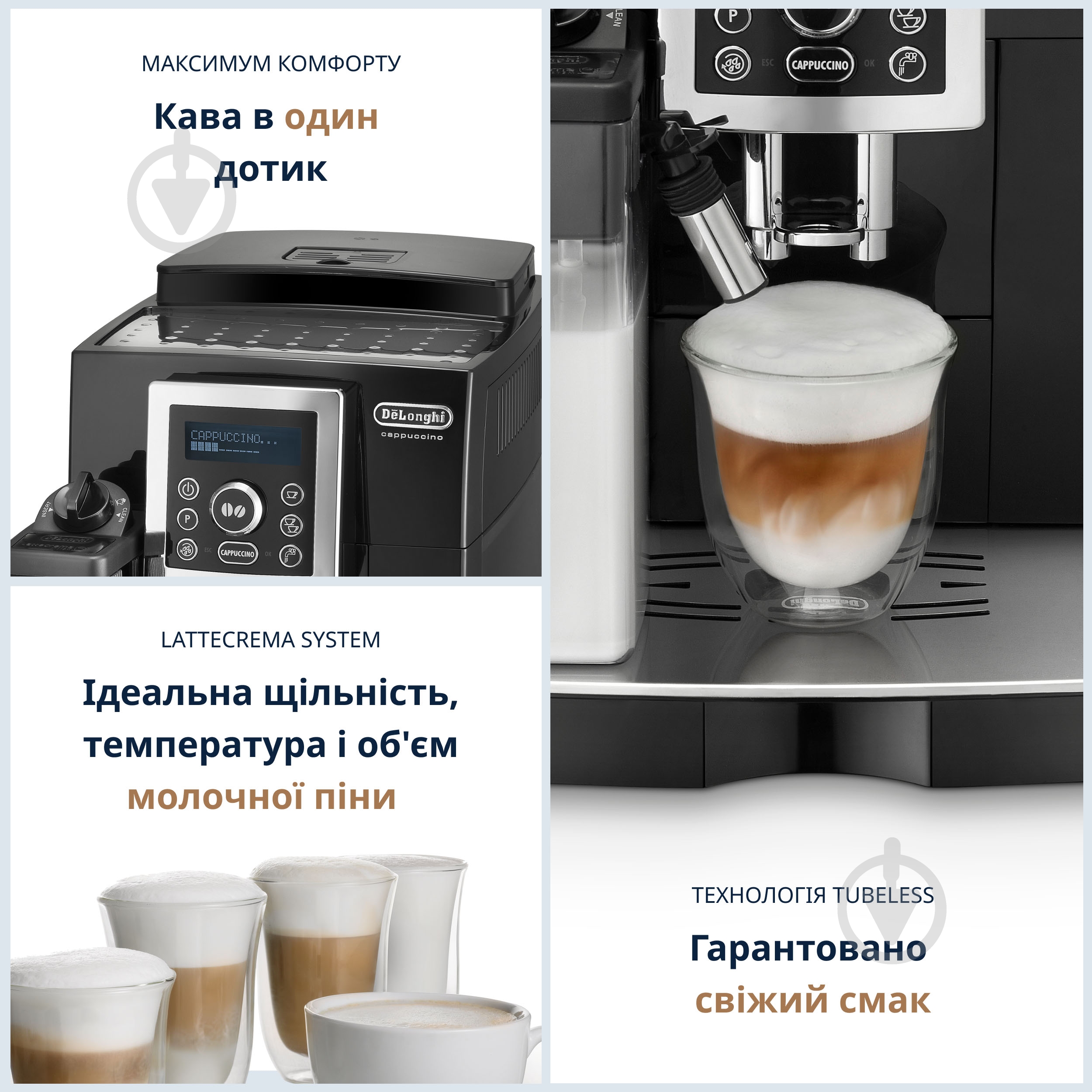 Кавомашина Delonghi ECAM23.460.B - фото 3