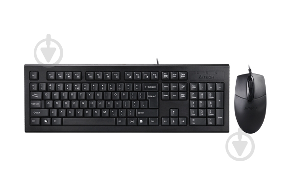 Комплект клавіатура та миша A4Tech KR-8572S (Black) - фото 1