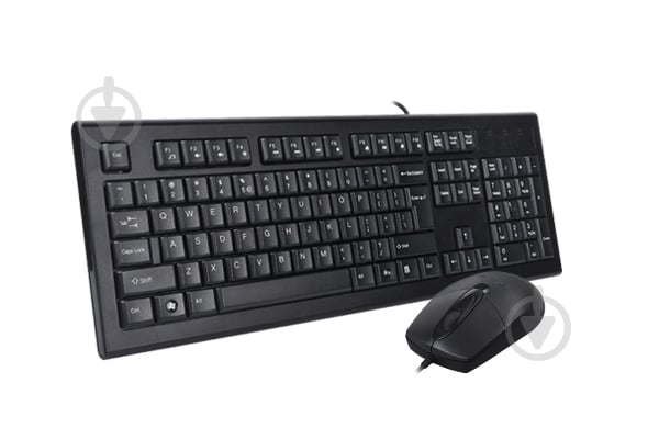 Комплект клавіатура та миша A4Tech KR-8572S (Black) - фото 2