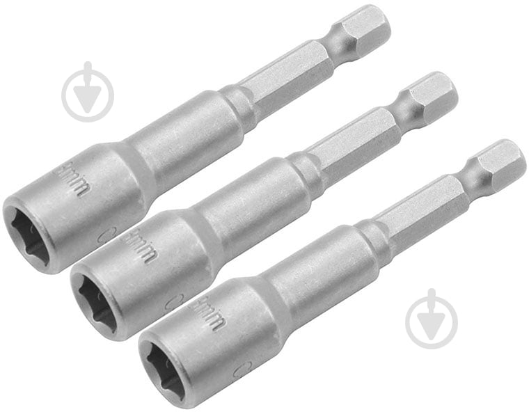 Набор магнитных головок Tolsen 6х65мм 1/4" 3 шт. 77841 - фото 1