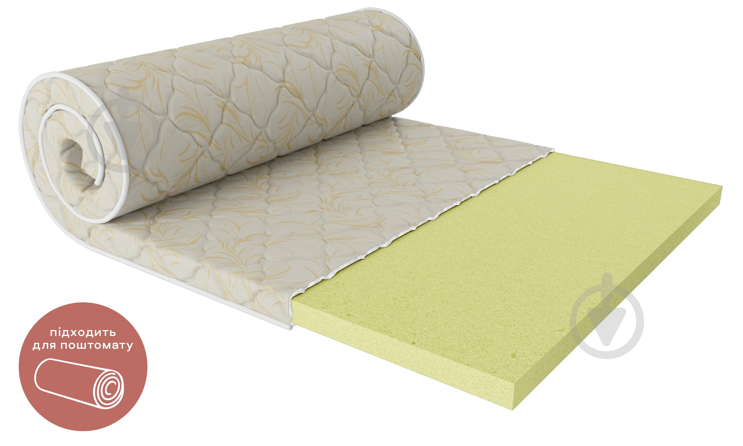 Мини-матрас скрученный Simple Plus ЕММ 200x200 см - фото 1