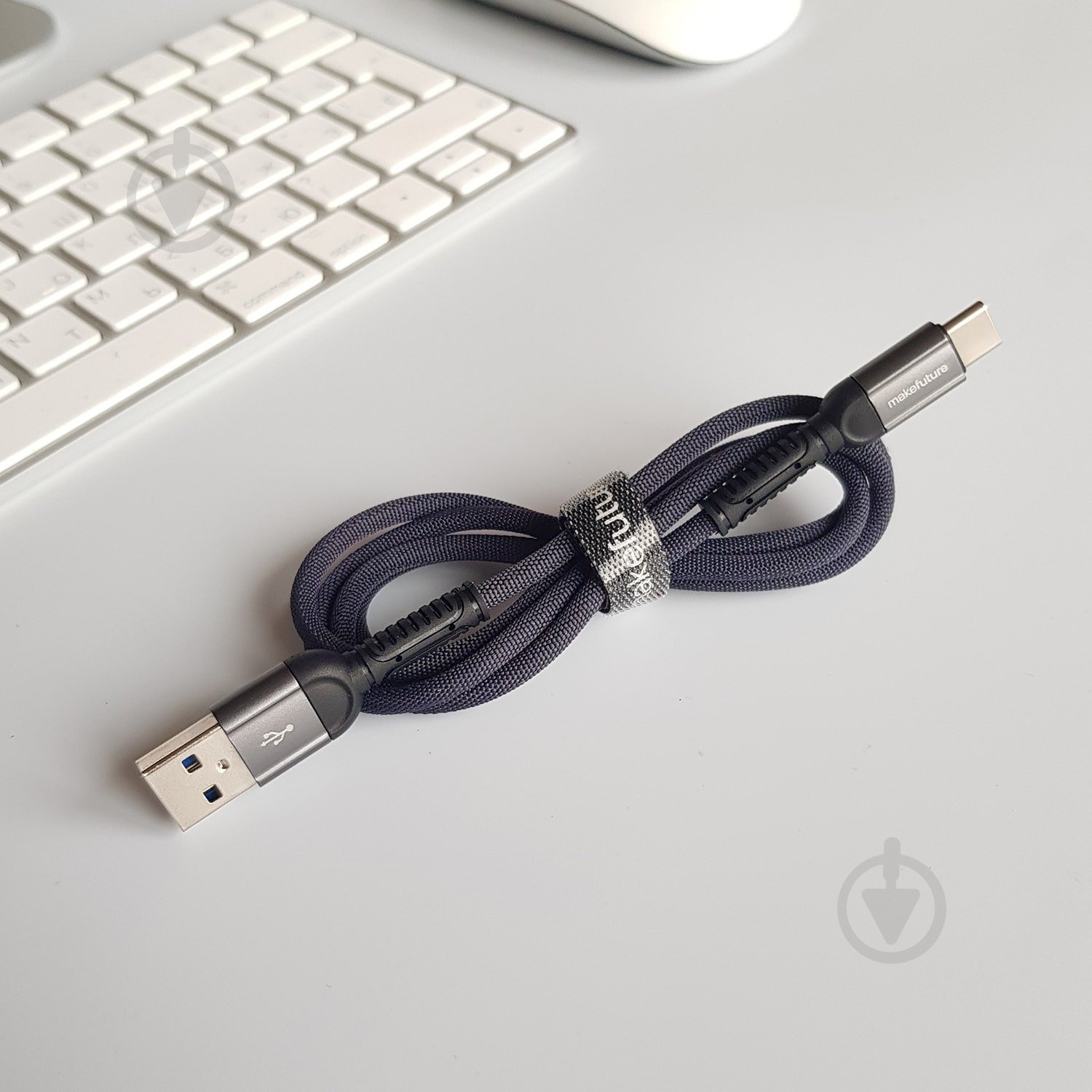 Шнур Make USB toType-C (2.4 A) Denim Grey 1 м (MCB-CD9GR) - фото 4