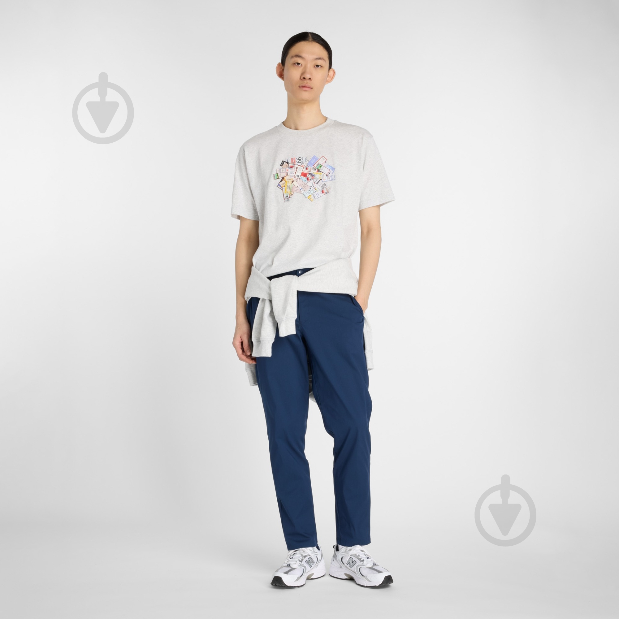 Футболка New Balance MT53905AHH р.M сірий - фото 2 Футболка New Balance MT53905AHH р.M сірий - фото 2