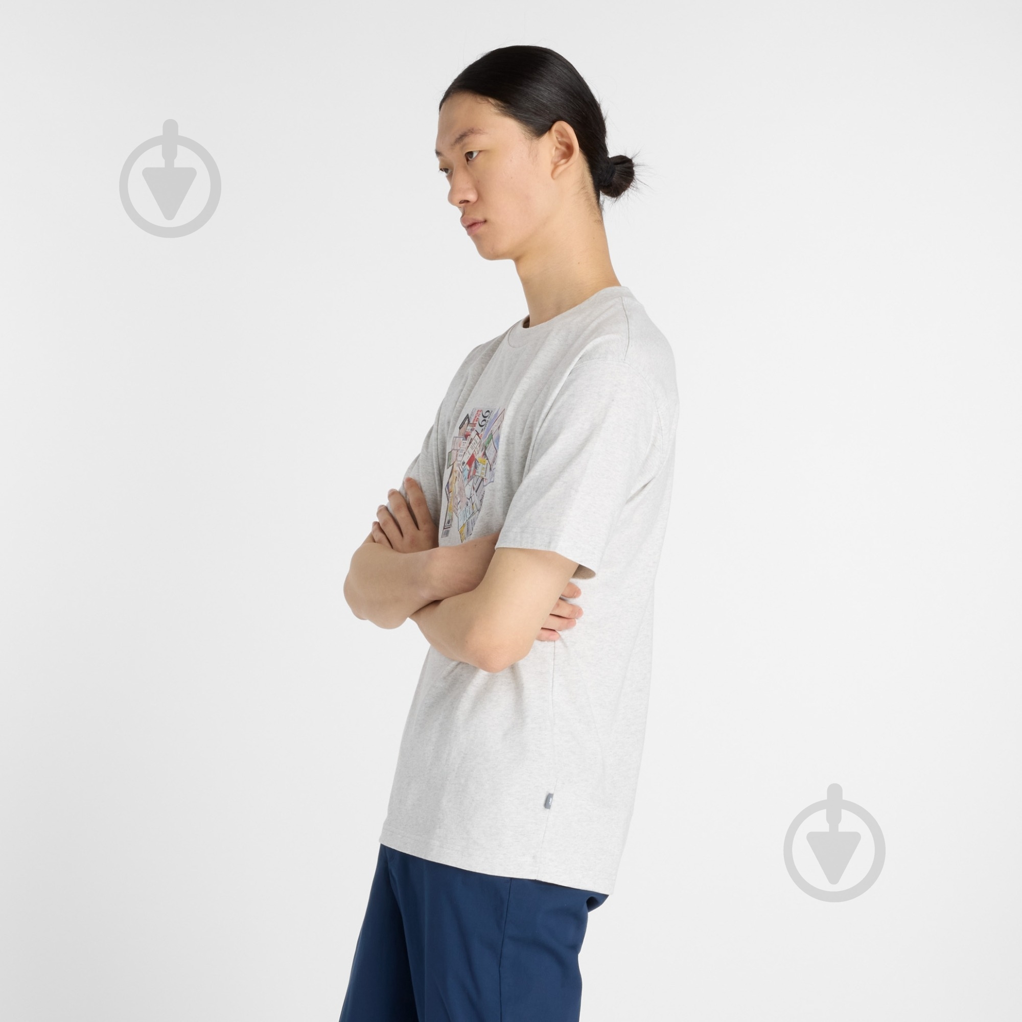 Футболка New Balance MT53905AHH р.M сірий - фото 5 Футболка New Balance MT53905AHH р.M сірий - фото 5