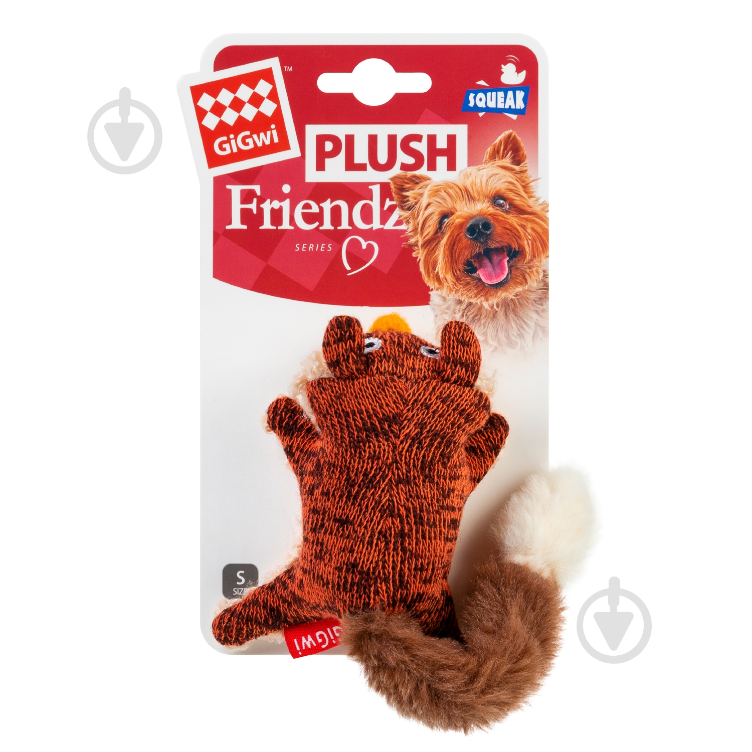 Игрушка для собак GiGwi Лиса с пищалкой Plush 9 см - фото 2 Игрушка для собак GiGwi Лиса с пищалкой Plush 9 см - фото 2