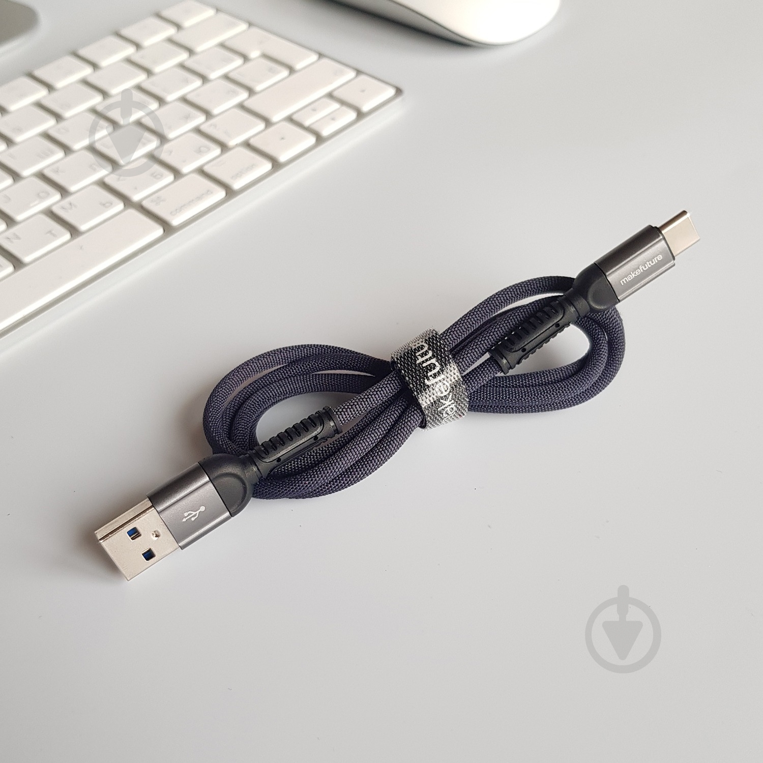 Шнур Make USB to Type-C (3A) Denim Grey 1 м (MCB-CD10GR) - фото 4