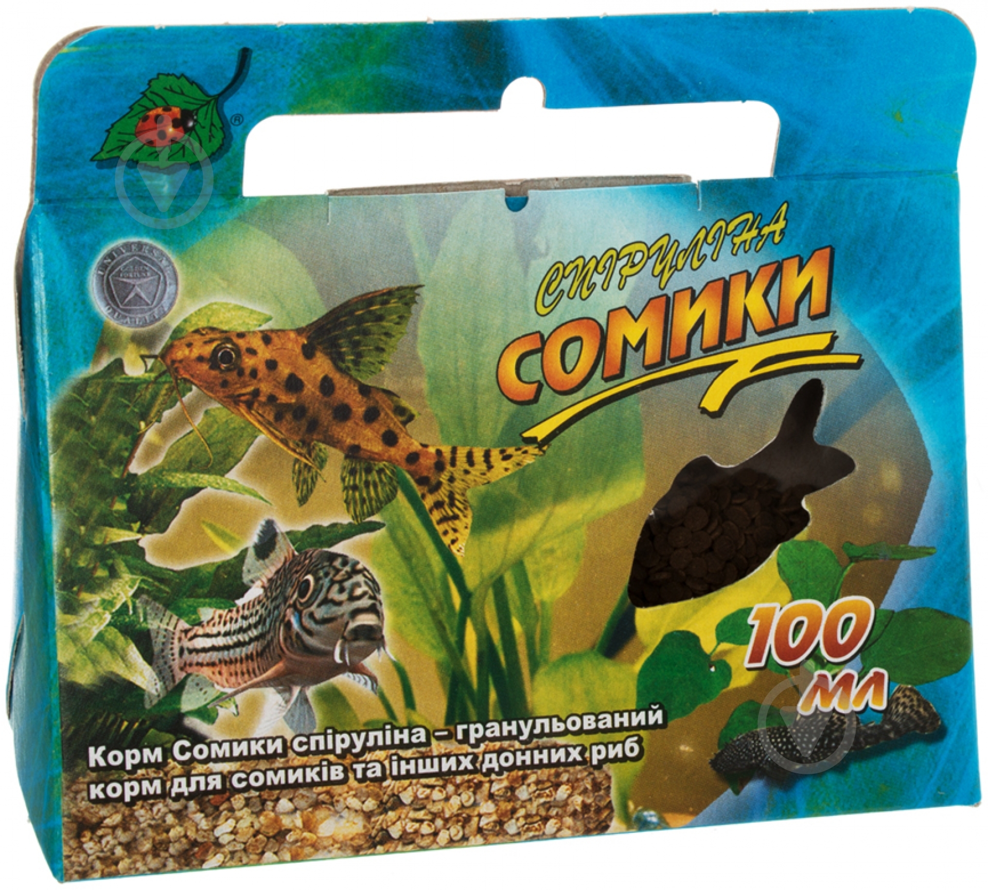 Корм Природа Сомики спирулина 100 мл PR740109 (белки, жиры, клетчатка) - фото 1 Корм Природа Сомики спирулина 100 мл PR740109 (белки, жиры, клетчатка) - фото 1