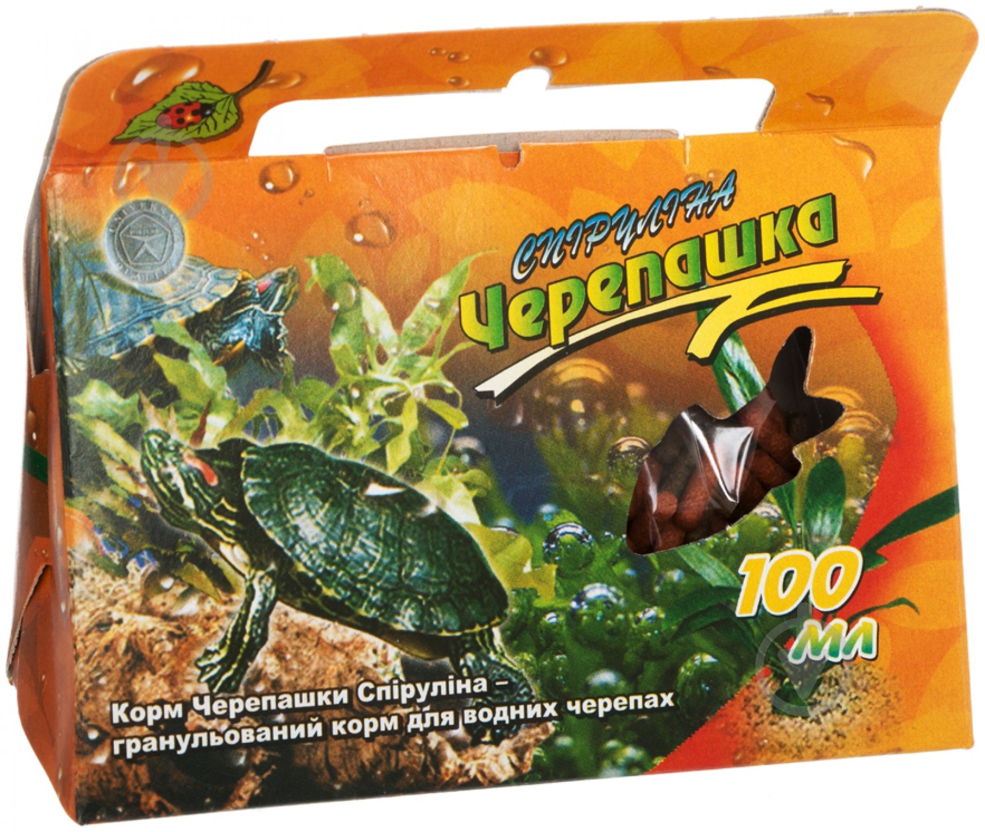 Корм Природа Черепашка спирулина 100 мл - фото 1