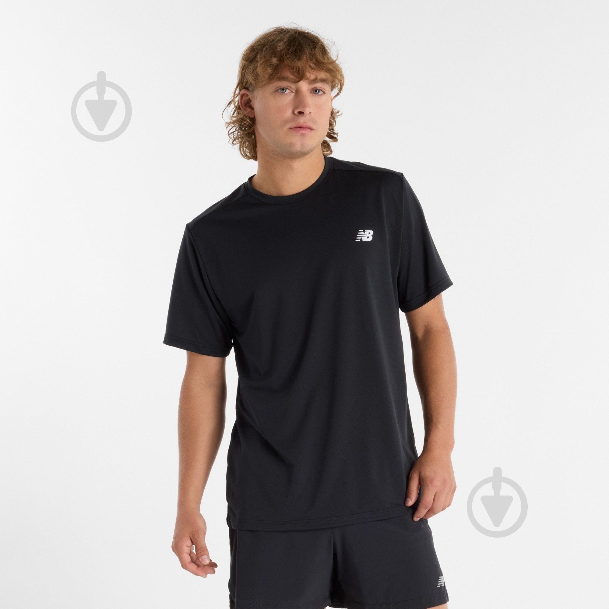 Футболка New Balance MT51801BK р.M черный - фото 1 Футболка New Balance MT51801BK р.M черный - фото 1