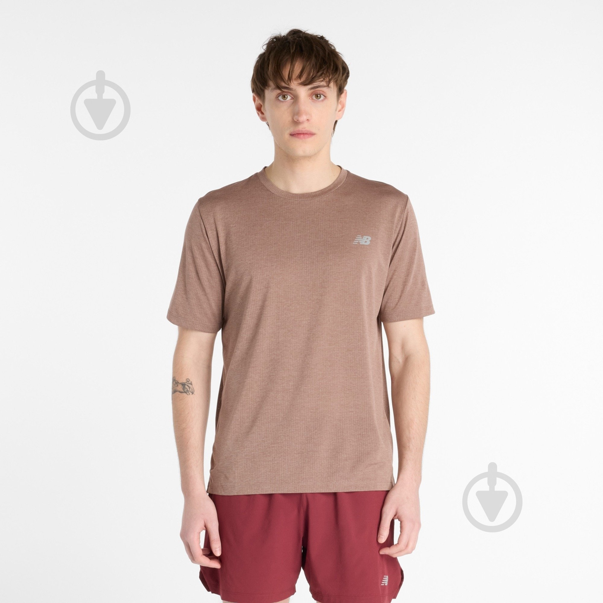 Футболка New Balance MT41253EAT р.S коричневий - фото 1 Футболка New Balance MT41253EAT р.S коричневий - фото 1